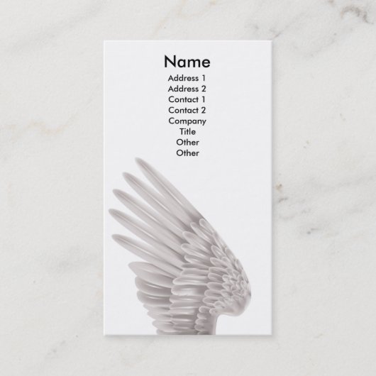 Engelsflügel Visitenkarte (Vorderseite)