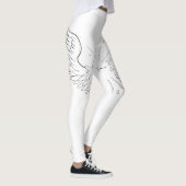 {Engelsflügel} weiße Leggings (Rechts)