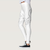 {Engelsflügel} weiße Leggings (Links)