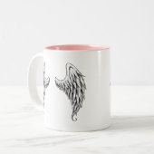 Engelsflügel Zweifarbige Tasse (Vorderseite Links)