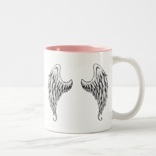 Engelsflügel Zweifarbige Tasse (Rechts)