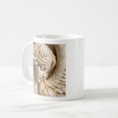 Engelsfrau Profil Gesicht Kaffeetasse (Vorderseite Links)