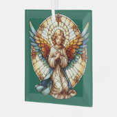 Engelsglasfenster-Reversible Ornament Aus Glas (Vorderseite links)