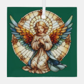 Engelsglasfenster-Reversible Ornament Aus Glas (Rückseite)