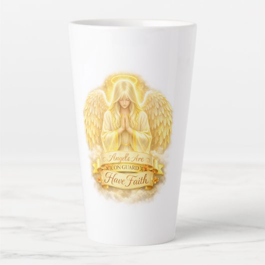 Engelsglaube Goldenes Herz Milchtasse (Vorderseite)