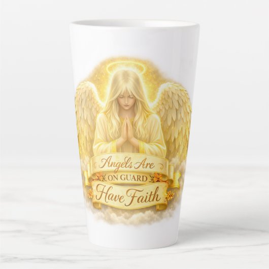 Engelsglaube Goldenes Herz Milchtasse (Vorderseite)