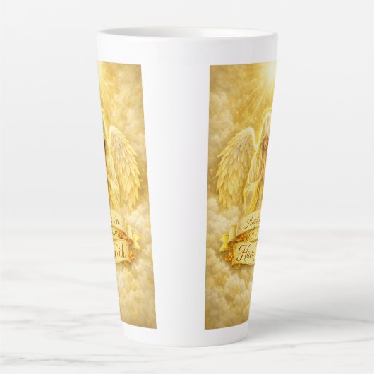 Engelsglaube Goldenes Herz Milchtasse (Vorderseite)
