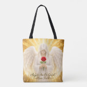 Engelsglaube Goldenes Herz Tasche (Rückseite)
