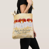 Engelsglaube Goldenes Herz Tasche (Von Nahem)
