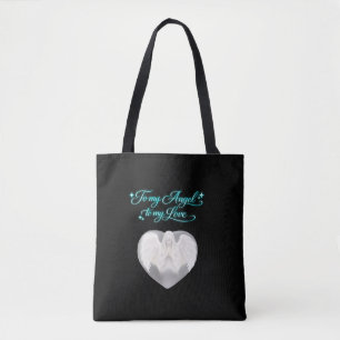 Engelsglaube Goldenes Herz Tasche