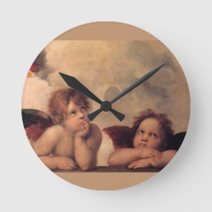 Engelsglaube Raphael Glaube Segen Niedlich Runde Wanduhr