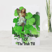 Engelsglück der irischen Grußkarte