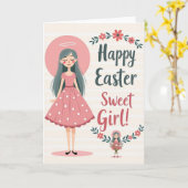 Engelshafte Frühlingswünsche Karte (Gelbe Blume)