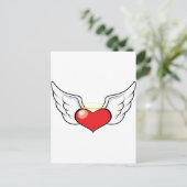 Engelsherz Postkarte (Stehend Vorderseite)