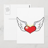 Engelsherz Postkarte (Vorne/Hinten)