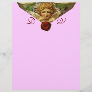 ENGELSHERZ WACHSVERSIEGELUNG Monogramm Rosa