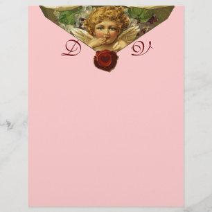 ENGELSHERZ WACHSVERSIEGELUNG Monogramm Rosa