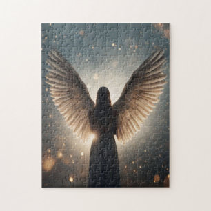 Engelsilhouette Puzzle