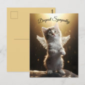 Engelskatze Postkarte (Vorne/Hinten)