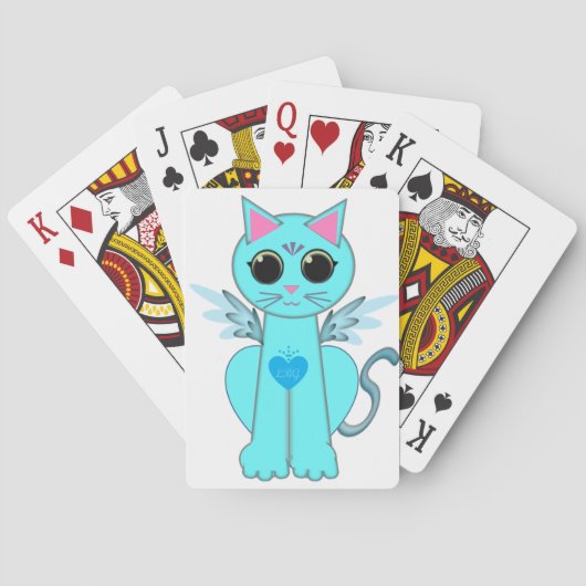 Engelskatze Spielkarten (Rückseite)