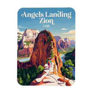 Engelslandung Zion USA Magnet