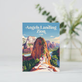 Engelslandung Zion USA Postkarte (Stehend Vorderseite)