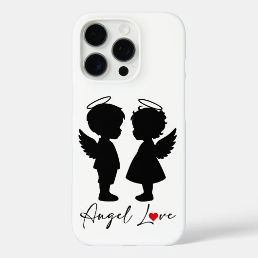 Engelsliebe – Süßes Engel-Paar-Design Case-Mate iPhone Hülle (Rückseite)