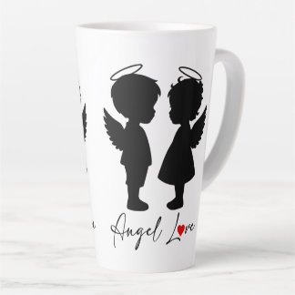 Engelsliebe – Süßes Engel-Paar-Design Milchtasse