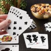 Engelsliebe – Süßes Engel-Paar-Design Spielkarten (In Situ)