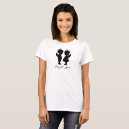 Engelsliebe – Süßes Engel-Paar-Design T-Shirt