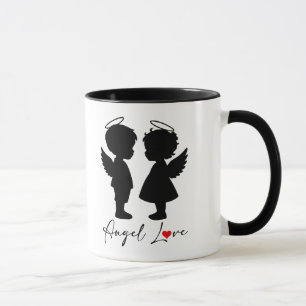 Engelsliebe – Süßes Engel-Paar-Design Tasse