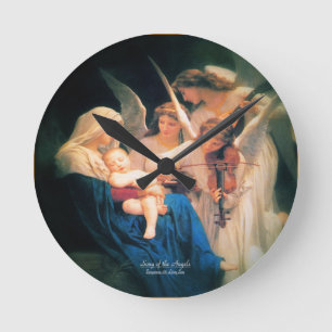 Engelslied 1881 runde wanduhr