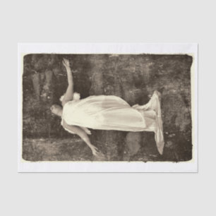 Engelsmädchen Vintage Alte Sepia Grunge Textur Seidenpapier