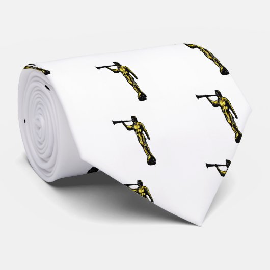 Engelsmoroni-Comic Krawatte (Gerollt)