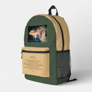 Engelsong mit Muttergebet Bedruckter Rucksack