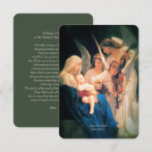 Engelsong mit Muttergebet Begleitkarte (Vorne/Hinten)