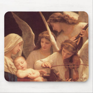 Engelsong von Bouguereau Mousepad