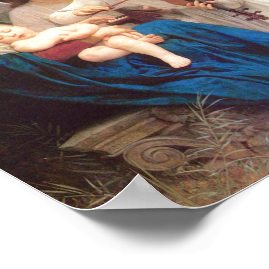 Engelsong - William-Adolphe Bouguereau Poster (Ecke)