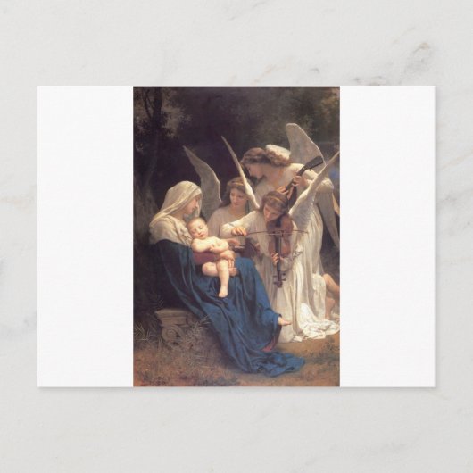 Engelsong - William-Adolphe Bouguereau Postkarte (Vorderseite)