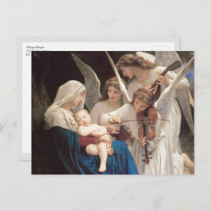 Engelsong, William-Adolphe Bouguereau Postkarte