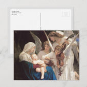 Engelsong, William-Adolphe Bouguereau Postkarte (Vorne/Hinten)