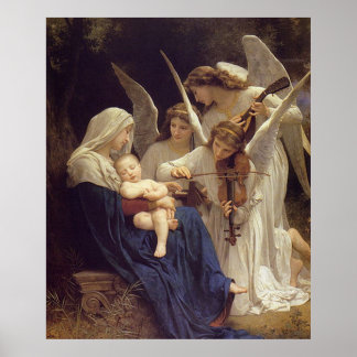Engelsong - William Bouguereau Poster