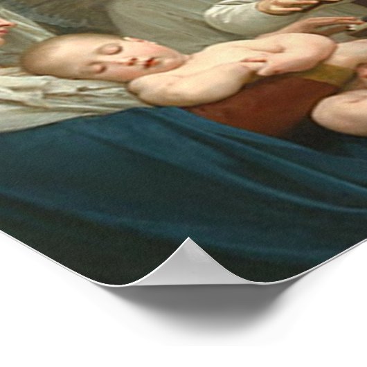 Engelsong - William Bouguereau Poster (Ecke)