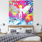 Engelsroboter Leinwanddruck (Insitu (Schlafzimmer))