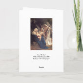 Engelsserade Feiertagskarte (Rückseite)