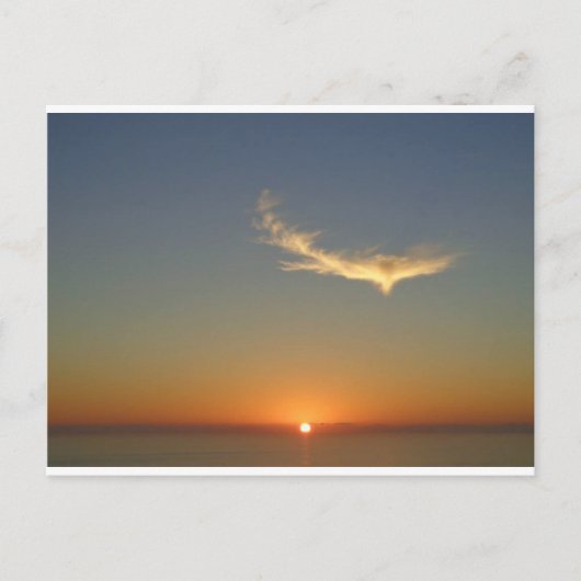 EngelsSonnenuntergang Postkarte (Vorderseite)