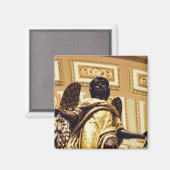 Engelstatue in Gold Magnet (Vorderseite/Rückseite)