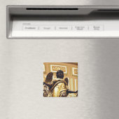 Engelstatue in Gold Magnet (In Situ (Geschirrspüler))