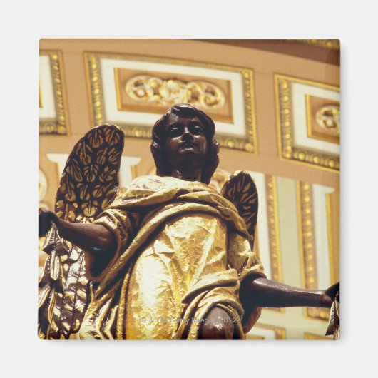 Engelstatue in Gold Magnet (Vorne)