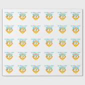 Engelsüberraschungs-Emoji Geschenkpapier (Flach)